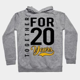 '20th Wedding Anniversary' Cool Wedding Gift Hoodie